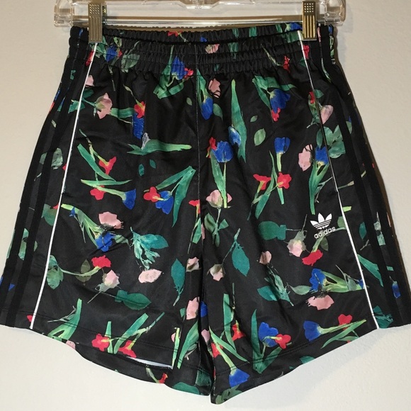 adidas Pants - NWT Adidas Shorts Track High Rise Waist Floral